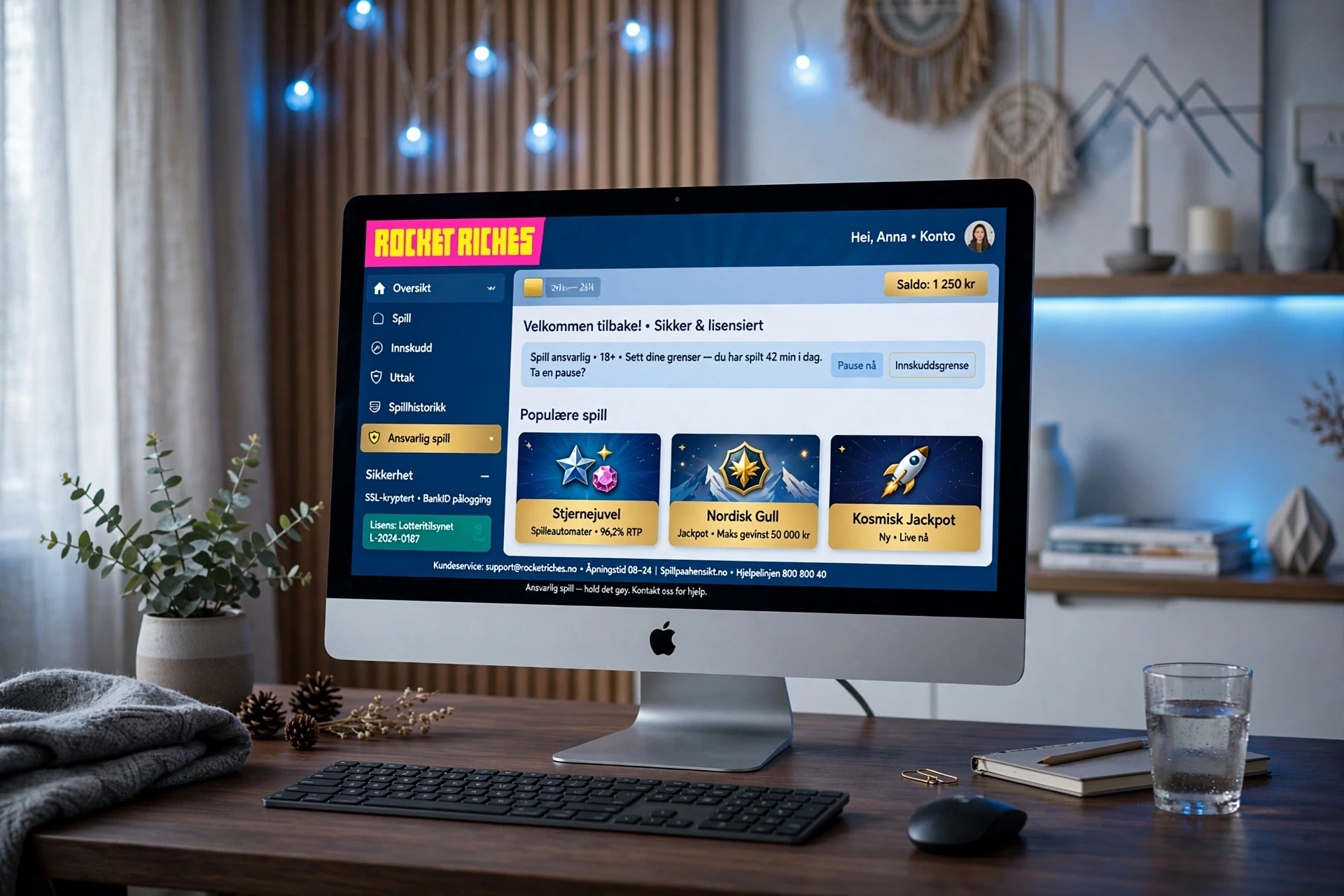 Spilleautomater med progressive jackpoter Rocket Riches Casino