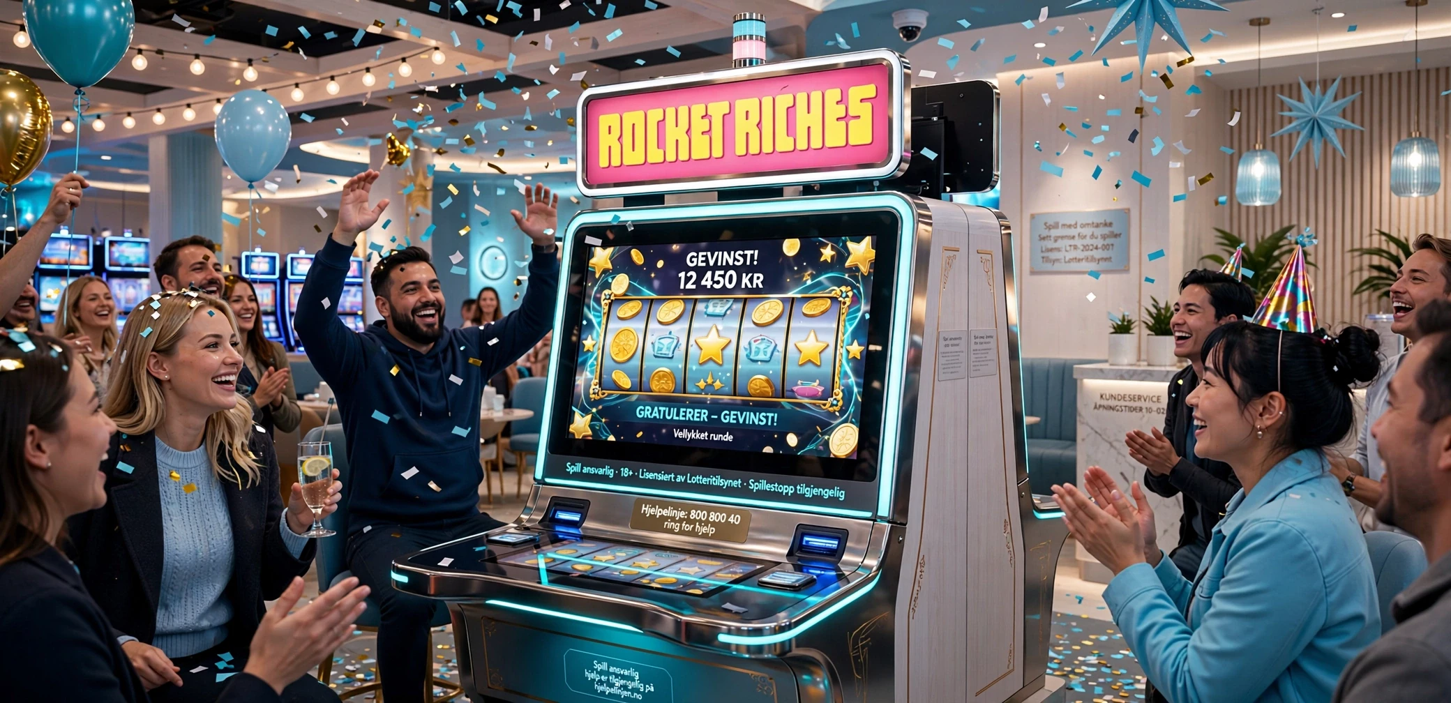 Faste jackpotter ROCKET RICHES CASINO