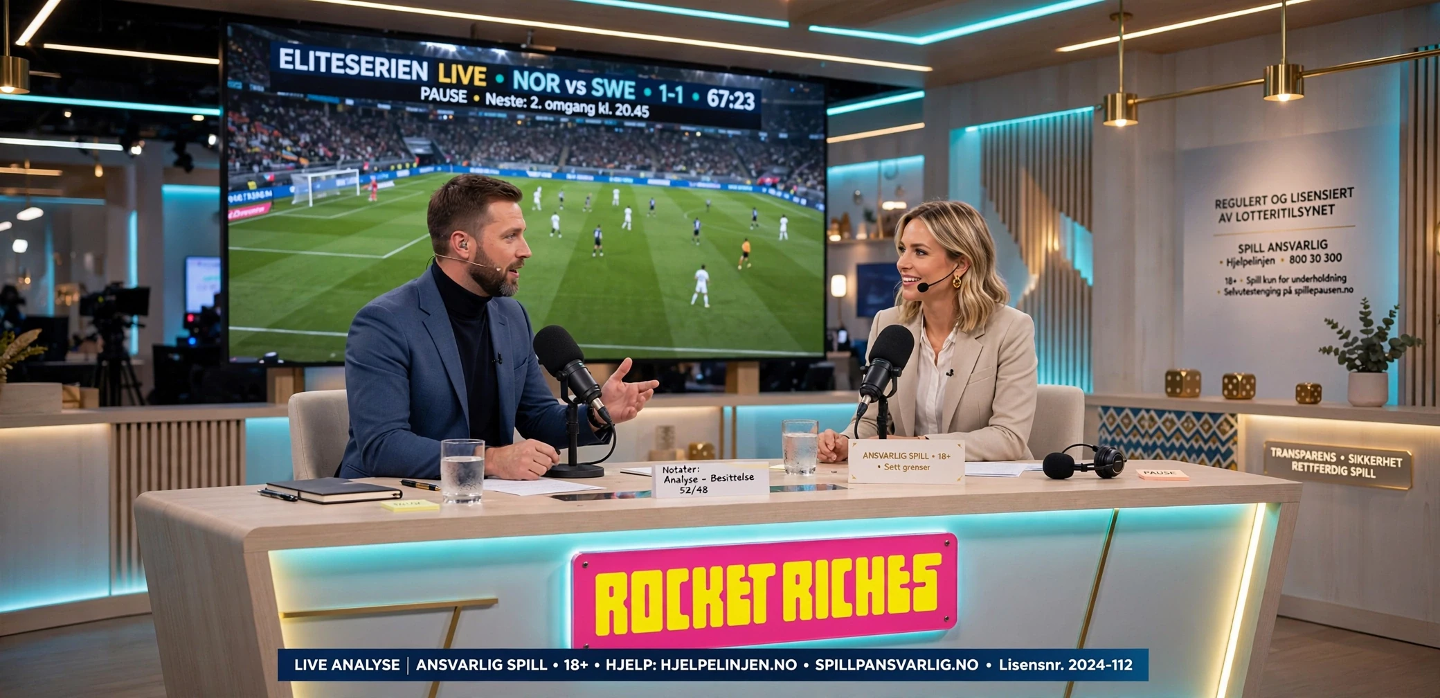 Innsatser på fotball hos Rocket Riches Casino