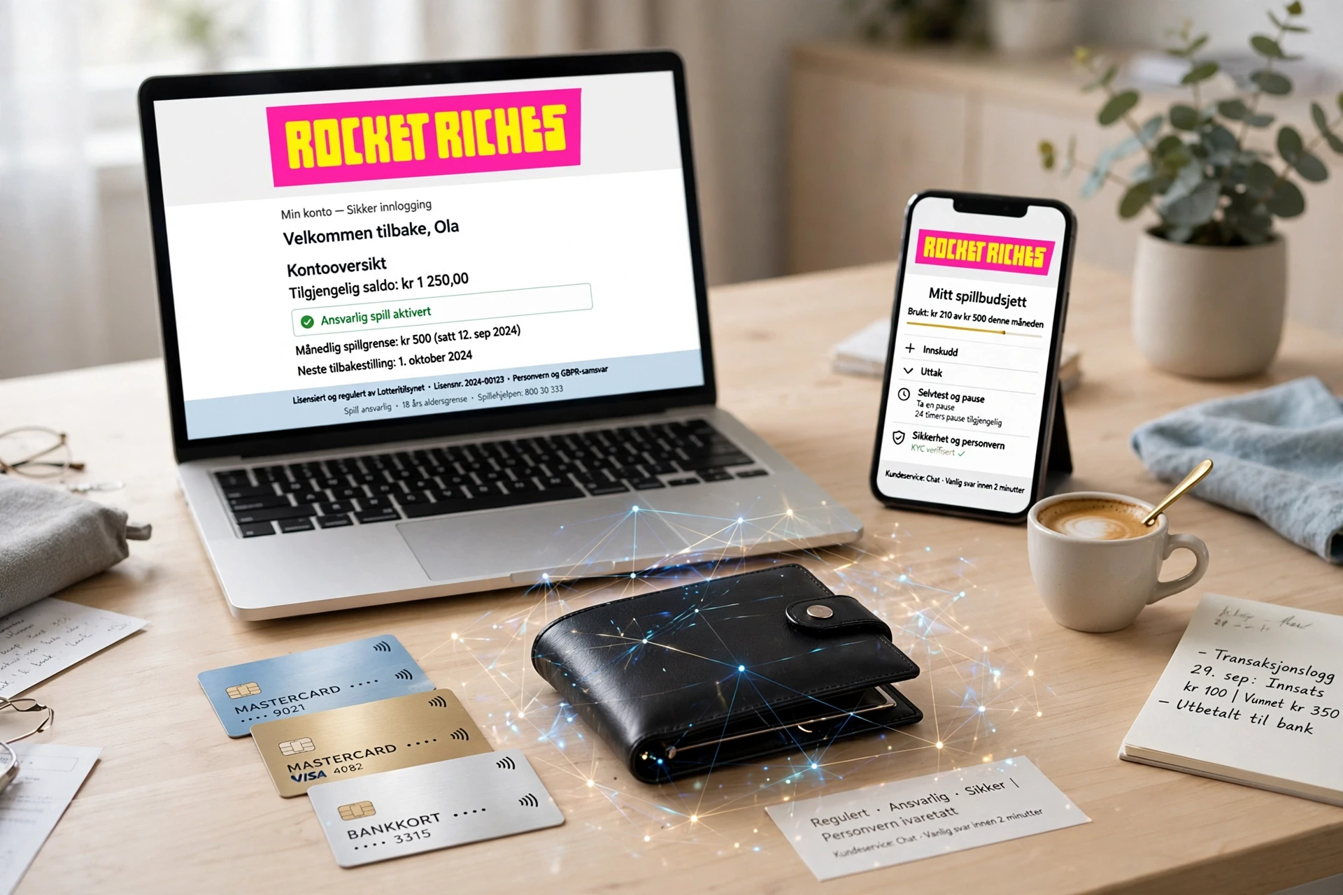 Første innskudd ROCKET RICHES CASINO
